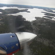 Flying over Northern Ontario