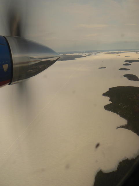 Flying over Northern Ontario